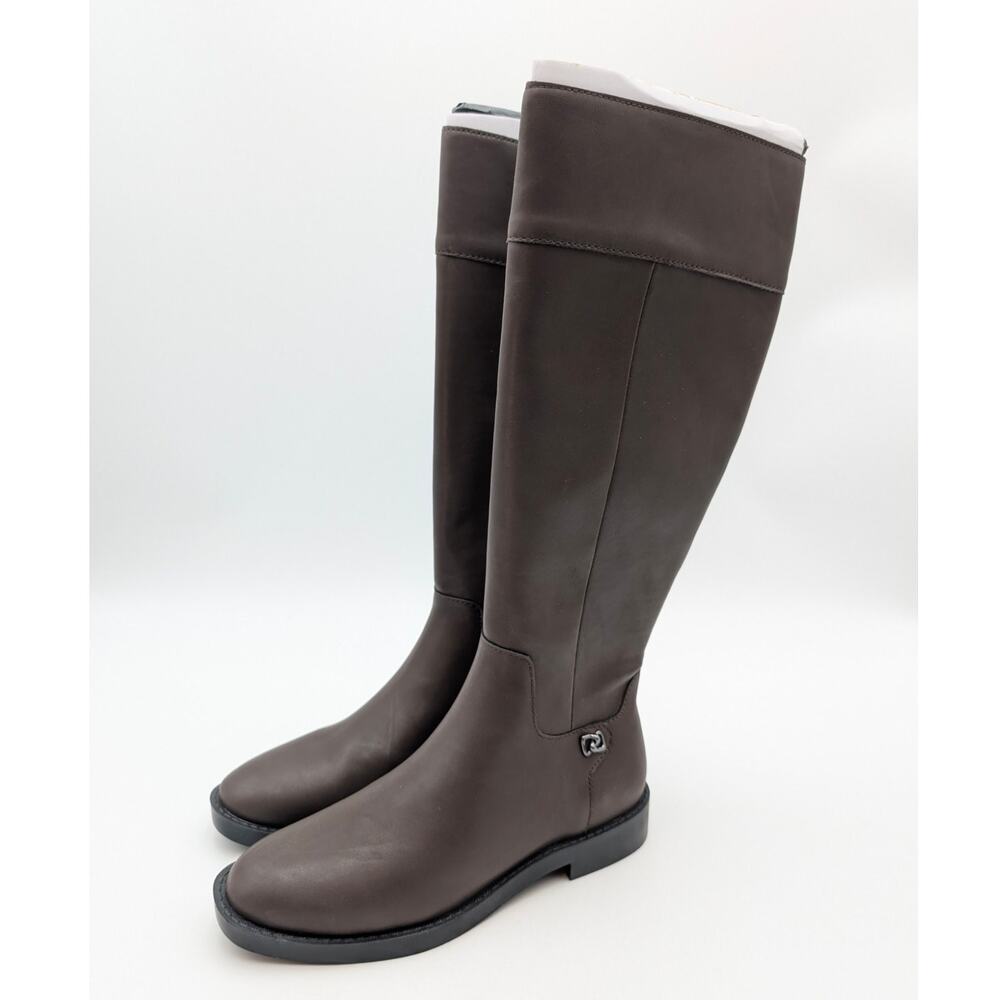 Aerosoles Taba Knee High Boots Side Zip Women's Dark Brown Size US5M EU36